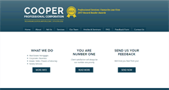 Desktop Screenshot of cooperlawyers.com